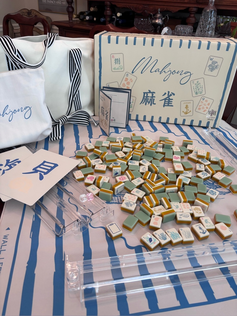 Mahjong Home Game Set - Coveted Hampton Set